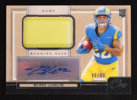 Blake Corum 2024 Panini One Patch Autograph #111 #90/99 RC at PristineAuction.com