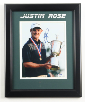 Justin Rose Signed Custom Framed Photo Display (PSA) at PristineAuction.com
