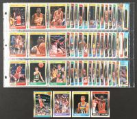 1988-89 Fleer Basketball Complete Set of (143) Cards & Stickers with Michael Jordan #17, Scottie Pippen #20 RC, Michael Jordan Super Star Sticker #7, Michael Jordan #120 AS at PristineAuction.com