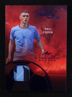 Phil Foden 2025 Leaf ITG Used Sports In The Beautiful Game Relic Blue Foil #BU20 #23/65 at PristineAuction.com
