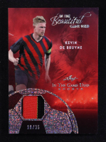 Kevin De Bruyne 2025 Leaf ITG Used Sports In The Beautiful Game Relic Silver Sparkle Foil #BU10 #18/35 at PristineAuction.com
