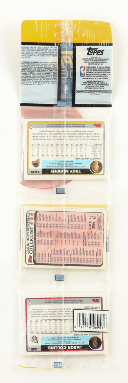 2006-07 Topps Basketball Rack Pack with (21) Cards at PristineAuction.com 2006-07 Topps Basketball Rack Pack with (21) Cards at PristineAuction.com