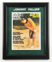 Johnny Miller Signed Custom Framed Photo Display (PSA) at PristineAuction.com
