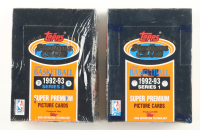 1992-93 Topps Stadium Club Series 1 & 2 Basketball Box with (36) Packs Each at PristineAuction.com