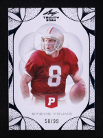 Steve Young 2024 Leaf Trinity x Pristine Auction Blue Foil #88 #58/99 at PristineAuction.com