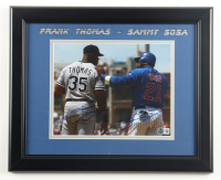 Frank Thomas & Sammy Sosa Custom Framed Photo Display (Beckett) at PristineAuction.com