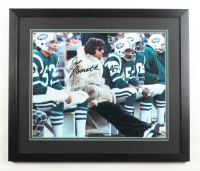 Joe Namath Signed Jets Custom Framed Photo (JSA) at PristineAuction.com