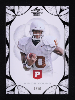 Vince Young 2024 Leaf Trinity x Pristine Auction Black Foil #98 #1/10 at PristineAuction.com