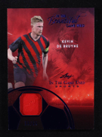 Kevin De Bruyne 2025 Leaf ITG Used Sports In The Beautiful Game Relic Silver Blue #BU10 #13/65 at PristineAuction.com