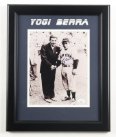 Yogi Berra Signed Yankees Custom Framed Photo Display (JSA) at PristineAuction.com