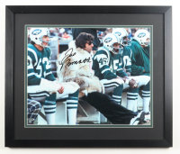 Joe Namath Signed Jets Custom Framed Photo (JSA) at PristineAuction.com