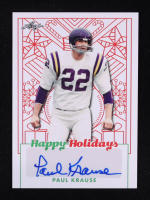 Paul Krause 2023 Leaf Happy Holidays Auto #BA-PK1 at PristineAuction.com
