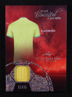 Casemiro 2025 Leaf ITG Used Sports In The Beautiful Game Relic Silver Sparkle Foil #BU1 #11/35 at PristineAuction.com