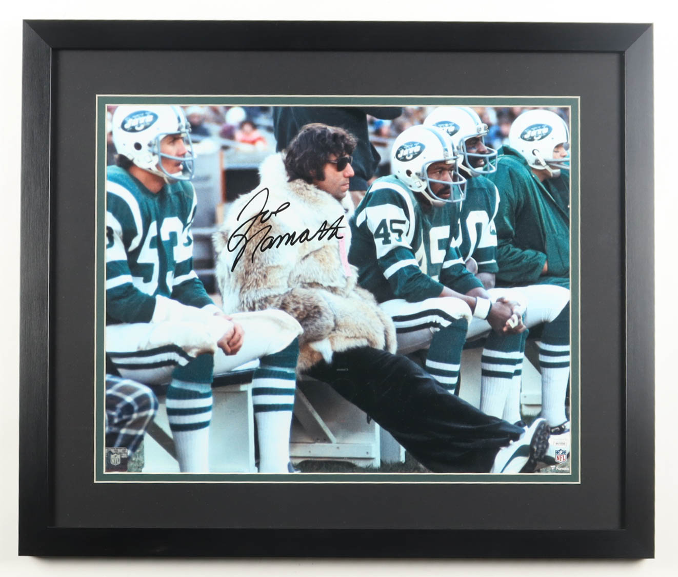 Joe Namath Signed Jets Custom Framed Photo (JSA) at PristineAuction.com Joe Namath Signed Jets Custom Framed Photo (JSA) at PristineAuction.com