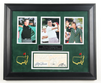 Masters Champions Custom Framed Cut Display Signed By (5) with Phil Mickelson, Gay Brewer, Ben Crenshaw (JSA) at PristineAuction.com