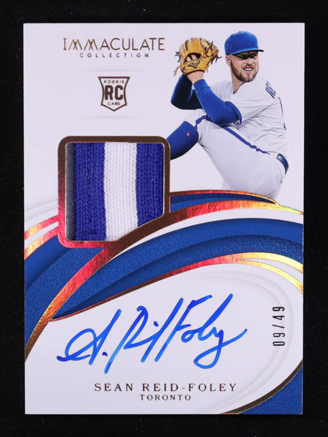 Sean Reid-Foley 2019 Panini Immaculate Collection Auto #6 RC #09/49 at PristineAuction.com Sean Reid-Foley 2019 Panini Immaculate Collection Auto #6 RC #09/49 at PristineAuction.com