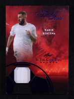 Karim Benzema 2025 Leaf ITG Used Sports In The Beautiful Game Relic Blue Foil #BU9 #24/65 at PristineAuction.com