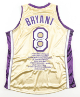 Kobe Bryant Signed LE Lakers 1996-97 Mitchell & Ness Gold Rookie Style Jersey #3/8 (PSA & Beckett) at PristineAuction.com