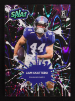 Cam Skattebo 2025 Wild Card Splat Purple Raywave Background2 #CS #2/7 RC at PristineAuction.com