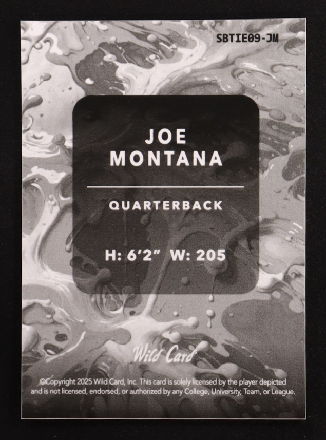 Joe Montana 2025 Wild Card Splat Tie Dye Lazer Background9 #JM #1/1 at PristineAuction.com Joe Montana 2025 Wild Card Splat Tie Dye Lazer Background9 #JM #1/1 at PristineAuction.com