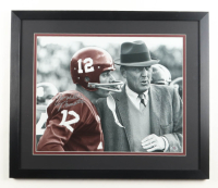 Joe Namath Signed Alabama Crimson Tide Custom Framed Photo (PSA) at PristineAuction.com