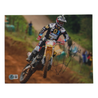 Ricky Carmichael Signed 8x10 Photo (Beckett) at PristineAuction.com