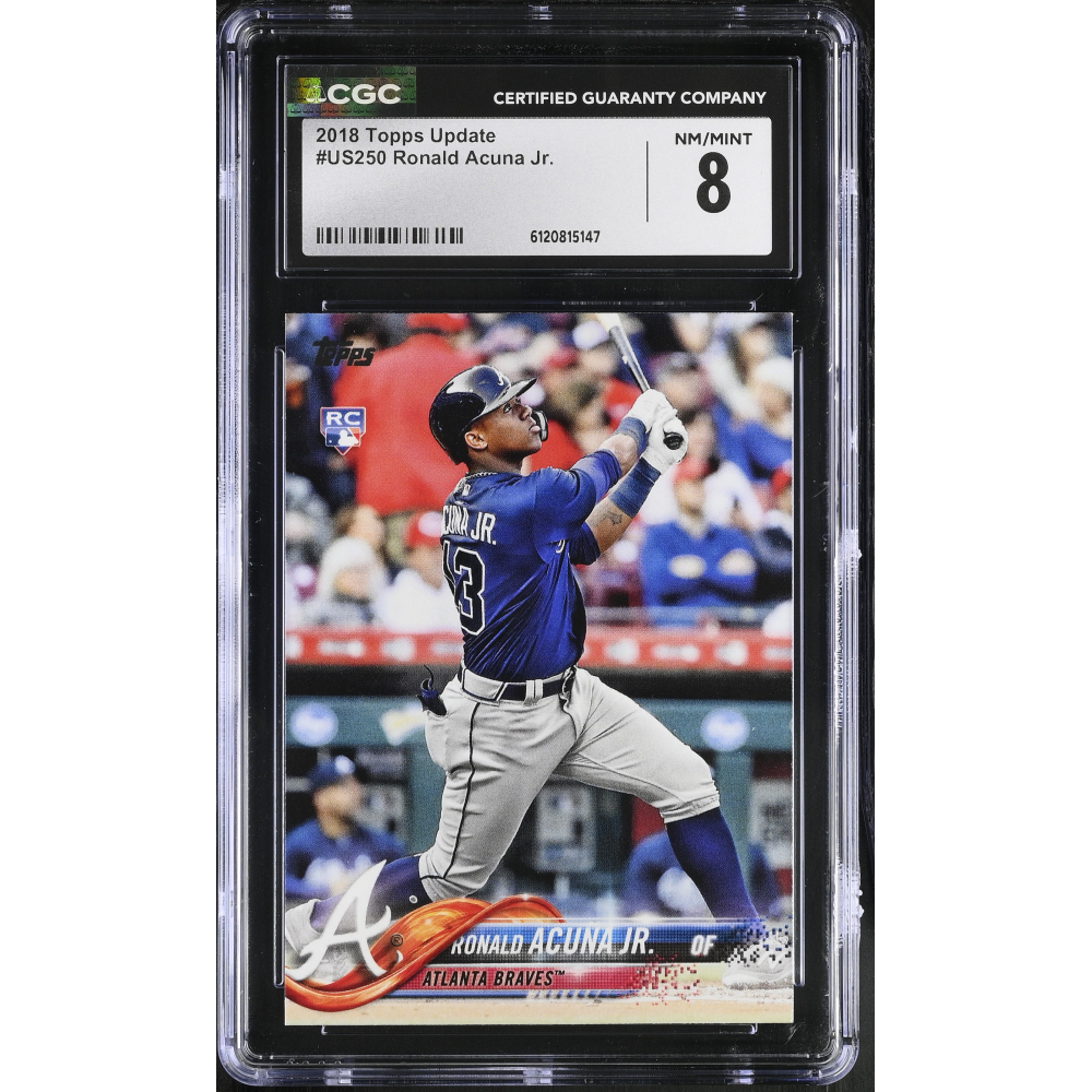 Ronald Acuna Jr. 2018 Topps Update #US250 RC (CGC 8) at PristineAuction.com