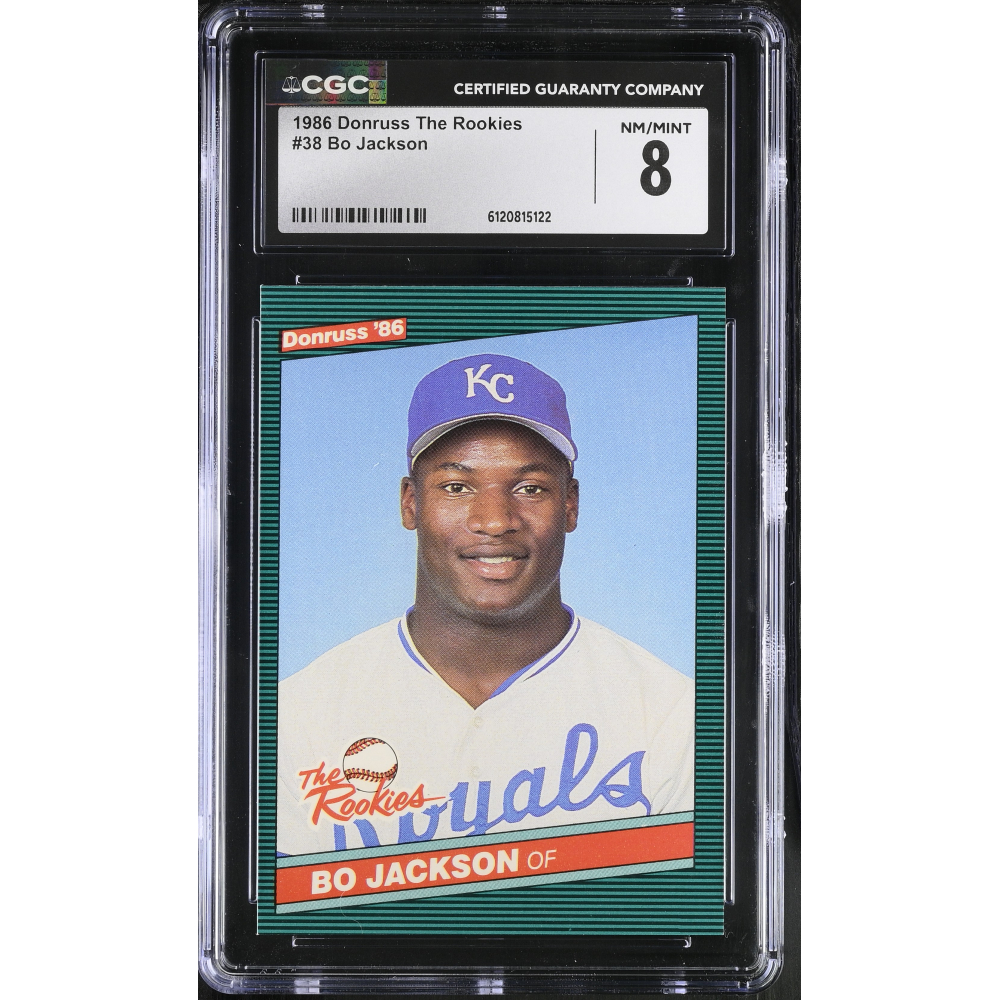 Bo Jackson 1986 Donruss The Rookies #38 RC (CGC 8) at PristineAuction.com