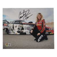 Courtney Force Signed NHRA 8x10 Photo (Beckett) at PristineAuction.com
