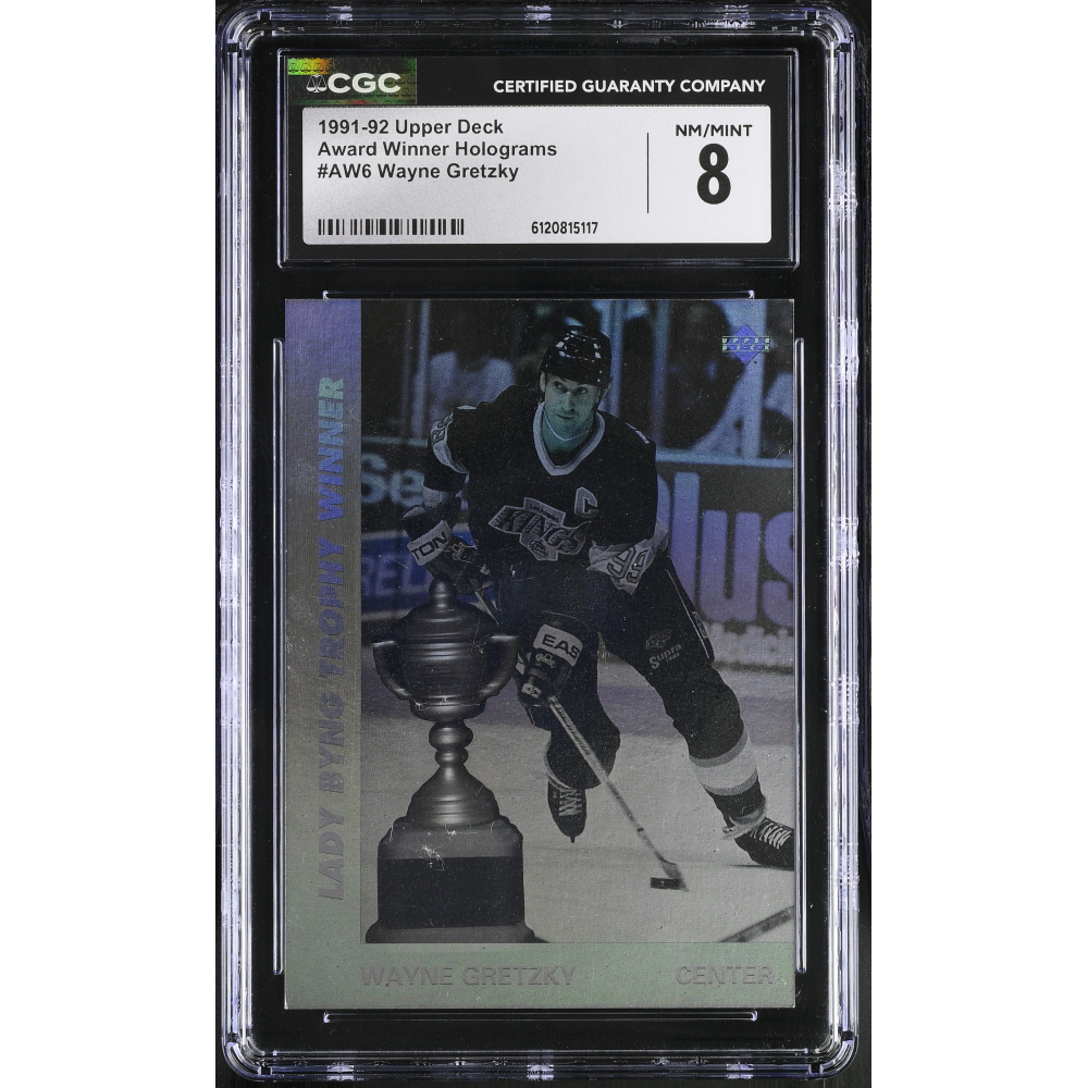 Wayne Gretzky 1991-92 Upper Deck Award Winner Holograms #AW6 (CGC 8) at PristineAuction.com
