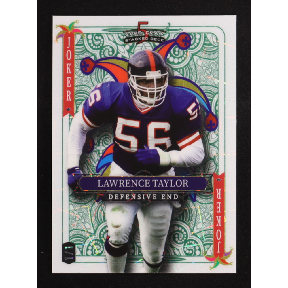Lawrence Taylor 2024 Wild Card 5 Card Draw Joker Laser #SDPJLTN #1/1 at PristineAuction.com