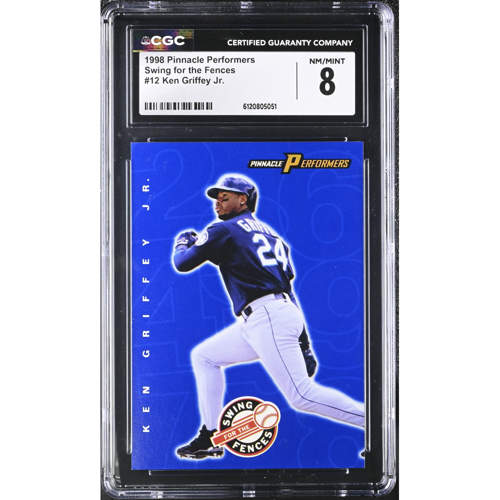 Ken Griffey Jr. 1998 Pinnacle Performers Swing For The Fences #12 (CGC 8) at PristineAuction.com
