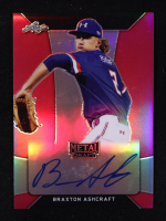 Braxton Ashcraft 2018 Leaf Metal Draft Auto Pink #BA-BA1 RC #18/20 at PristineAuction.com