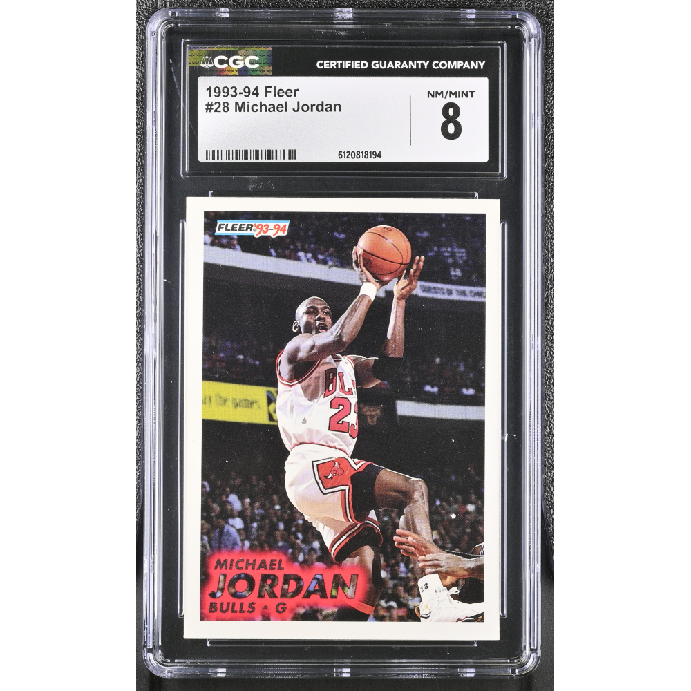 Michael Jordan 1993-94 Fleer #28 (CGC 8) at PristineAuction.com