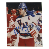 Mike Eruzione Signed Team USA 8x10 Photo Inscribed "80 Gold" (Beckett) at PristineAuction.com