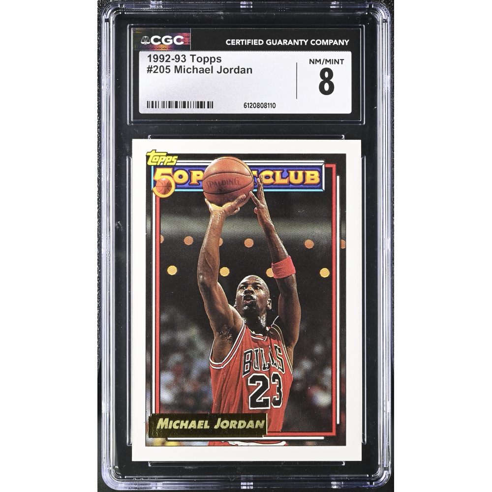 Michael Jordan 1992-93 Topps #205 (CGC 8) at PristineAuction.com