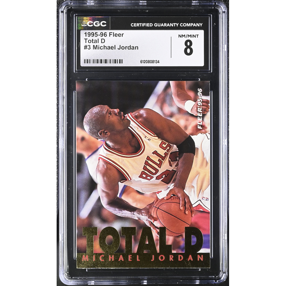 Michael Jordan 1995-96 Fleer Total D #3 (CGC 8) at PristineAuction.com