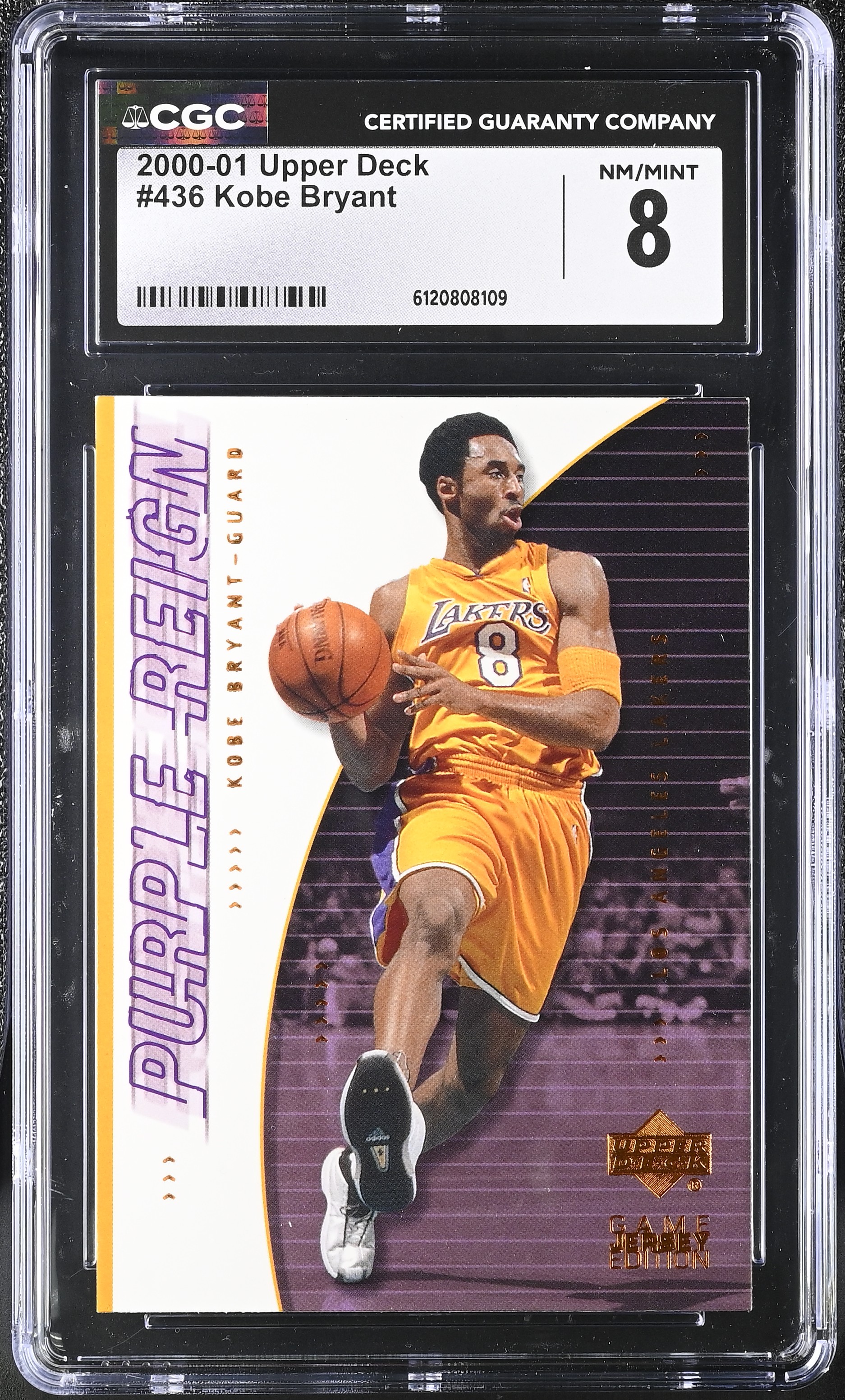 Kobe Bryant 2000-01 Upper Deck #436 (CGC 8) at PristineAuction.com Kobe Bryant 2000-01 Upper Deck #436 (CGC 8) at PristineAuction.com