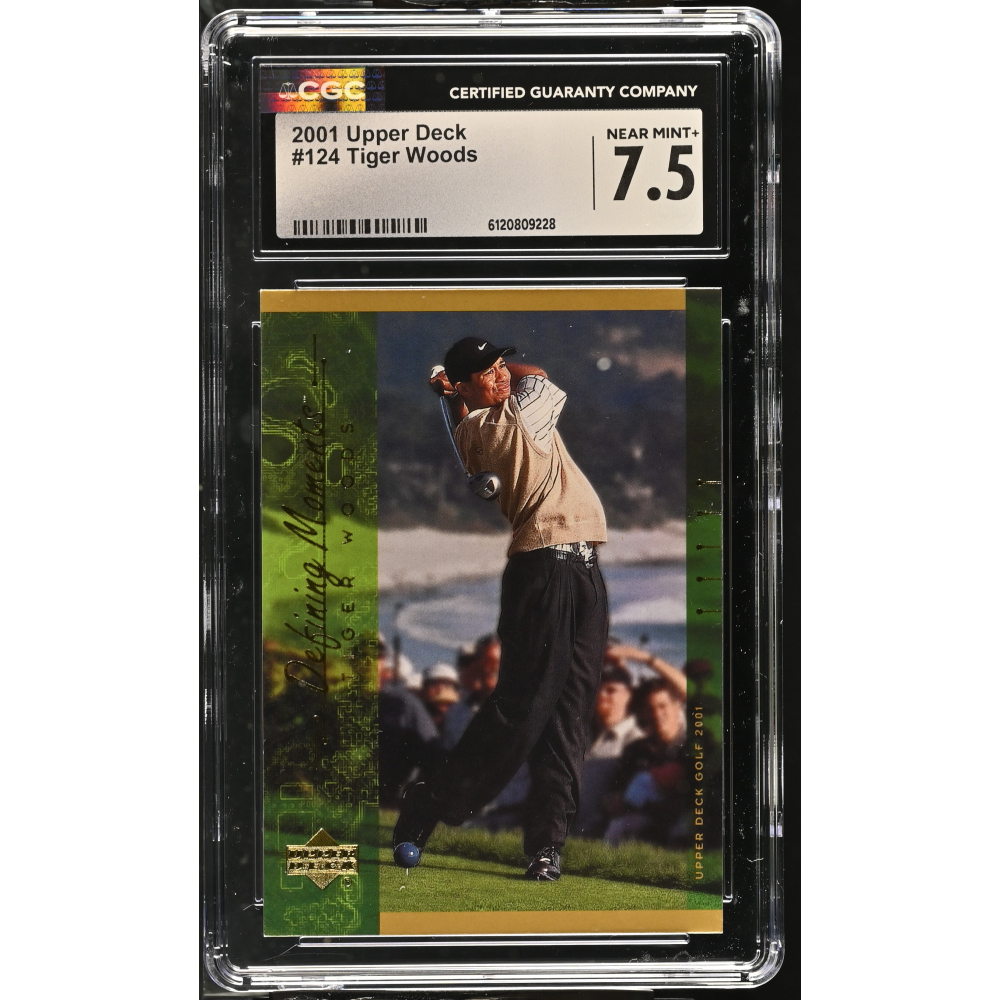 Tiger Woods 2001 Upper Deck #124 (CGC 7.5) at PristineAuction.com