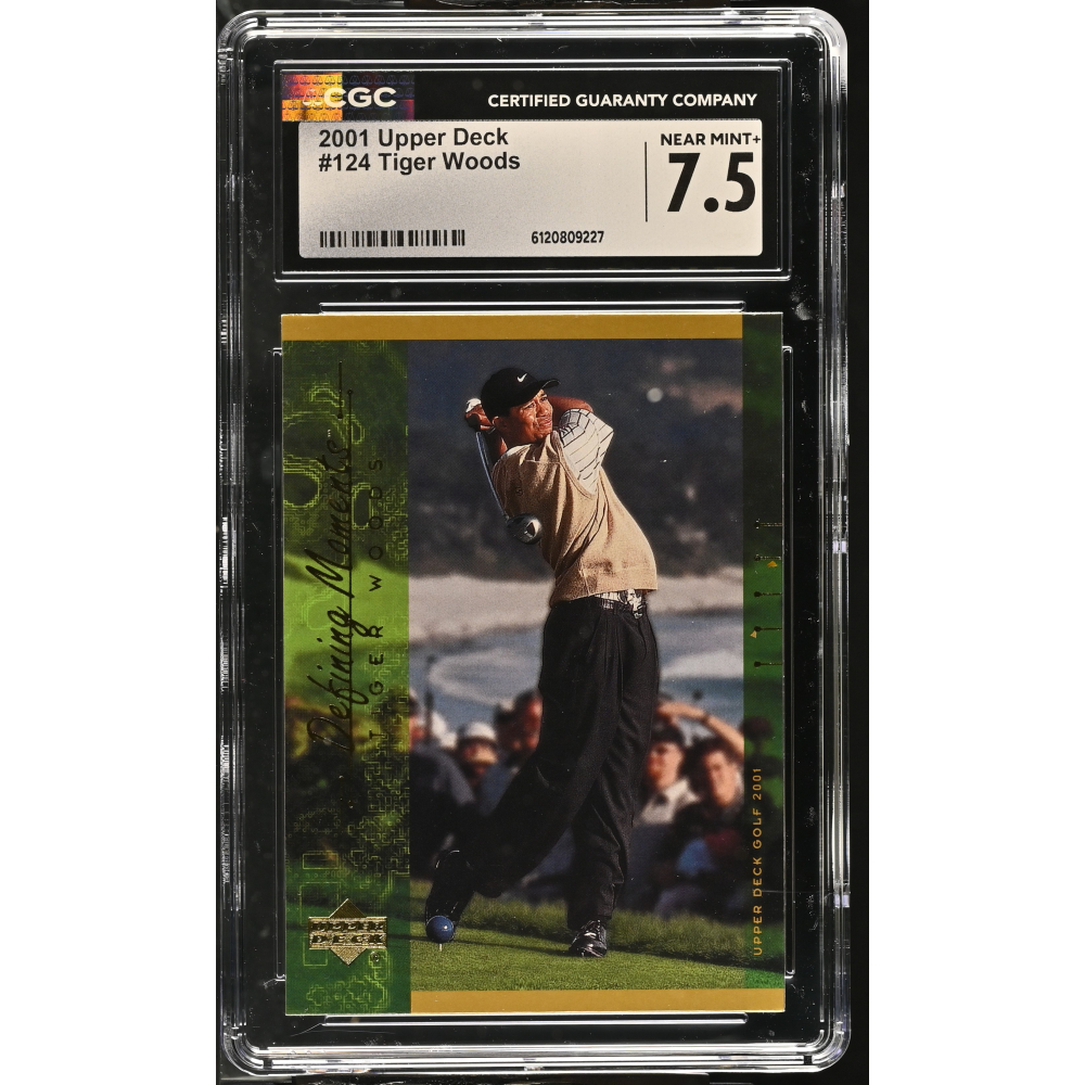 Tiger Woods 2001 Upper Deck #124 (CGC 7.5) at PristineAuction.com