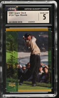 Tiger Woods 2001 Upper Deck #124 (CGC 5) at PristineAuction.com
