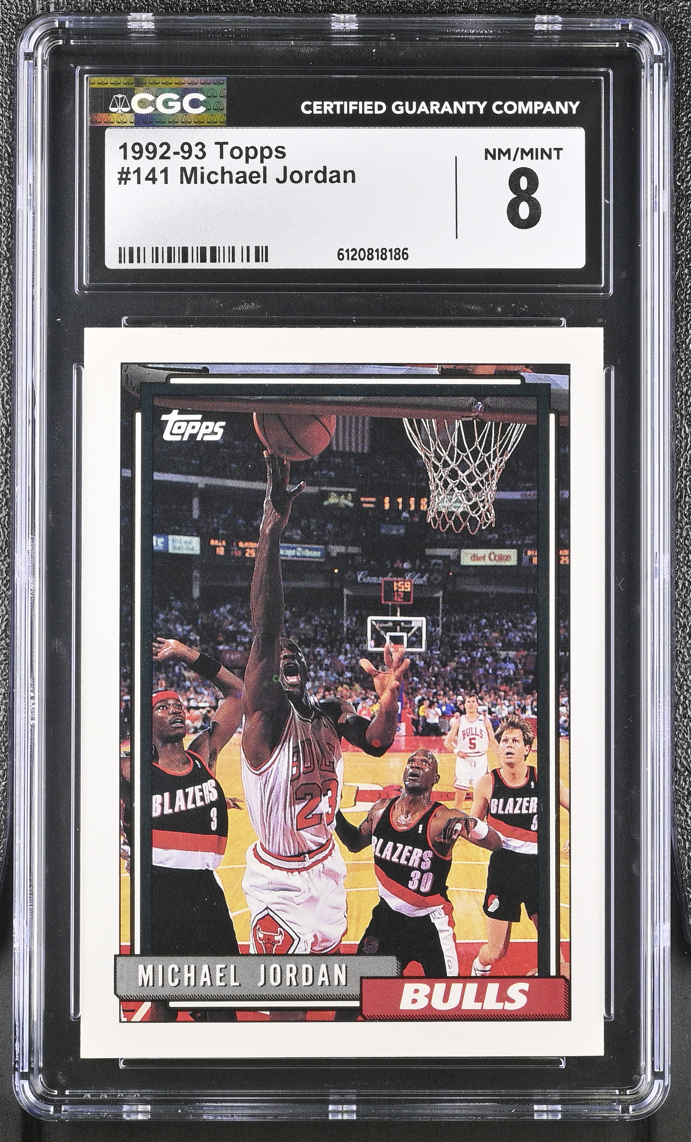Michael Jordan 1992-93 Topps #141 (CGC 8) at PristineAuction.com Michael Jordan 1992-93 Topps #141 (CGC 8) at PristineAuction.com