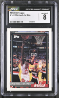 Michael Jordan 1992-93 Topps #141 (CGC 8) at PristineAuction.com
