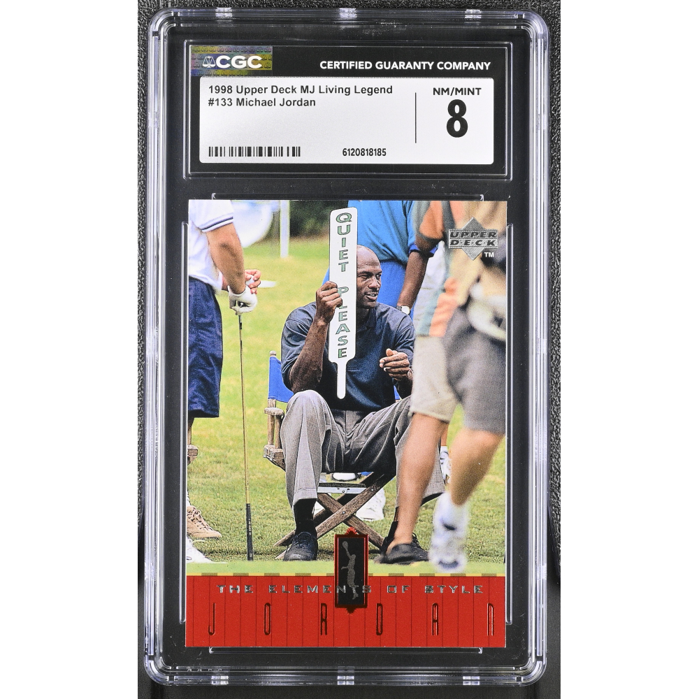 Michael Jordan 1998 Upper Deck MJ Living Legend #133 (CGC 8) at PristineAuction.com