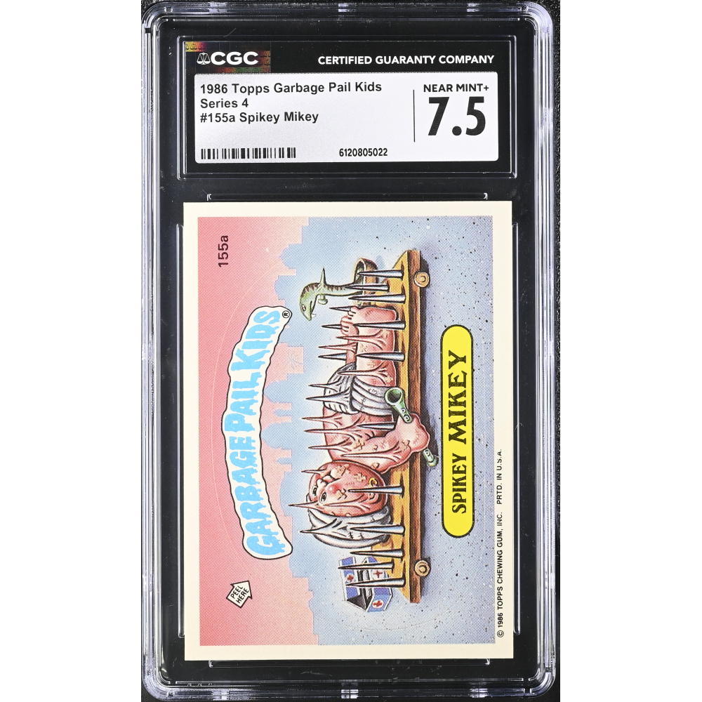 Spikey Mikey 1986 Topps Series 4 #155a (CGC 7.5) at PristineAuction.com