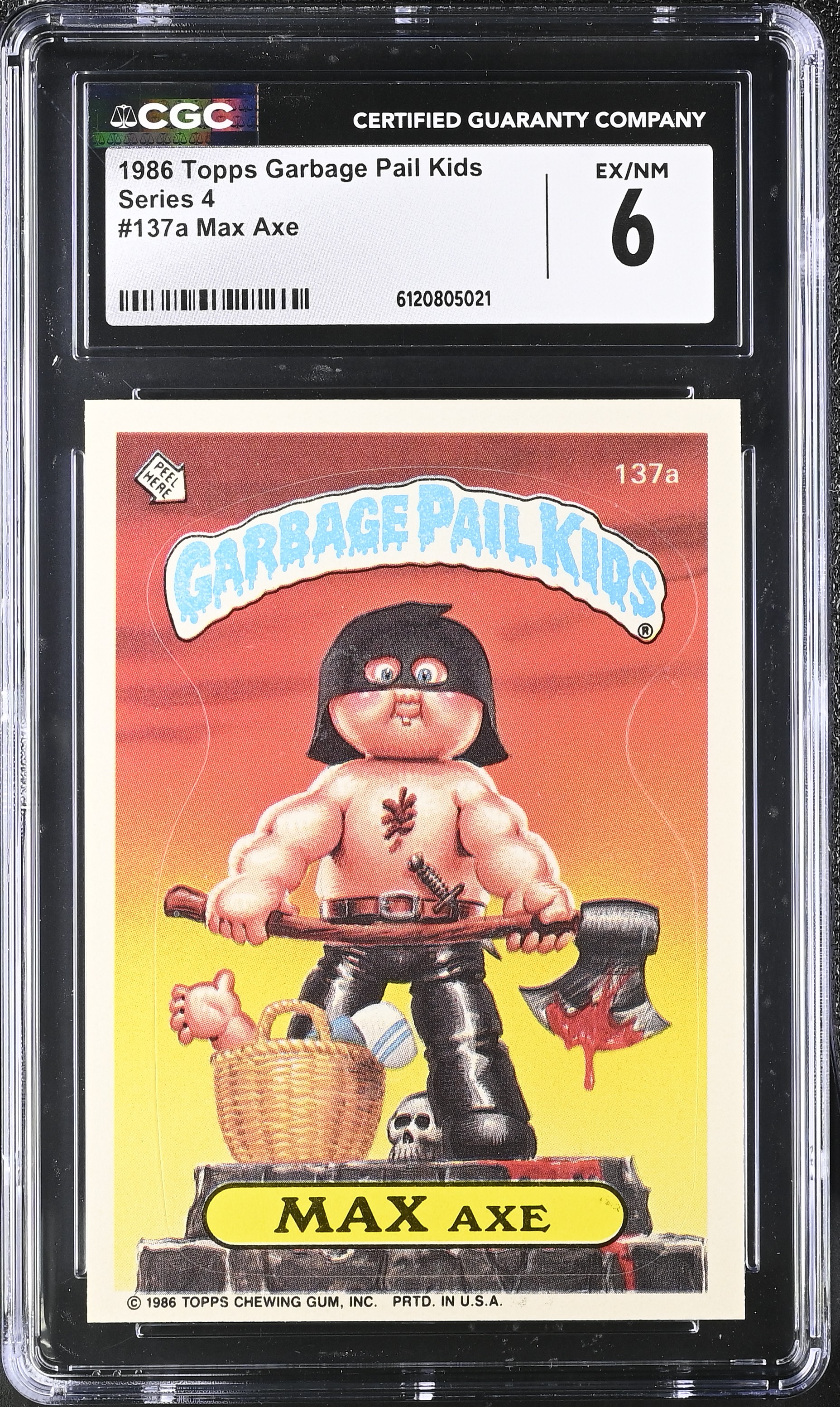 Max Ax Max Axe 1986 Topps Series 4 #137a (CGC 6) | Pristine Auction
