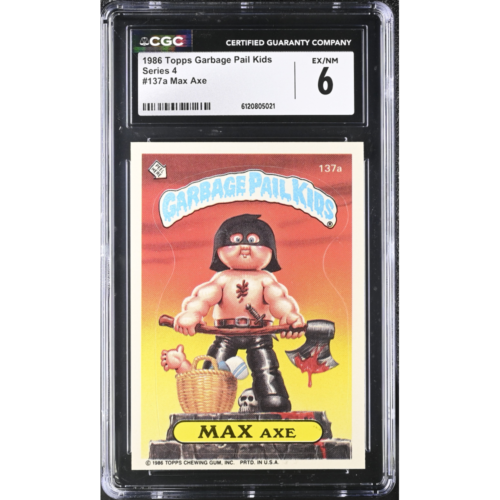 Max Axe 1986 Topps Series 4 #137a (CGC 6) at PristineAuction.com
