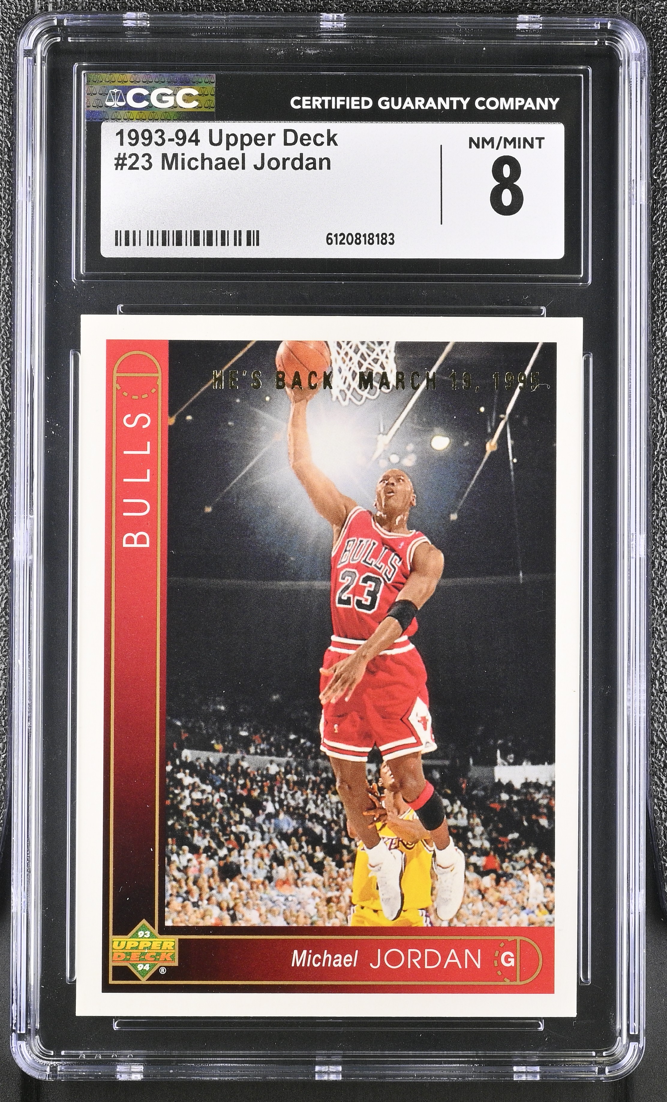 Michael Jordan 1993-94 Upper Deck #23 (CGC 8) at PristineAuction.com Michael Jordan 1993-94 Upper Deck #23 (CGC 8) at PristineAuction.com