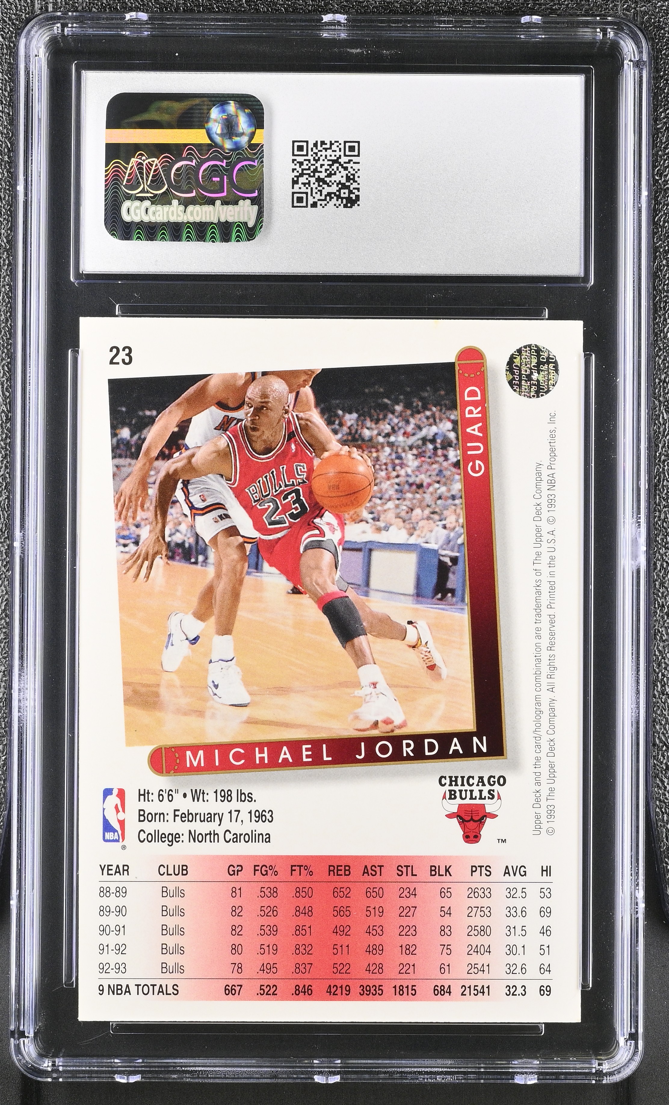 Michael Jordan 1993-94 Upper Deck #23 (CGC 8) at PristineAuction.com Michael Jordan 1993-94 Upper Deck #23 (CGC 8) at PristineAuction.com