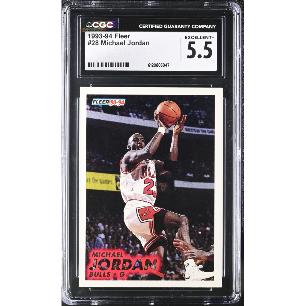 Michael Jordan 1993-94 Fleer #28 (CGC 5.5) at PristineAuction.com